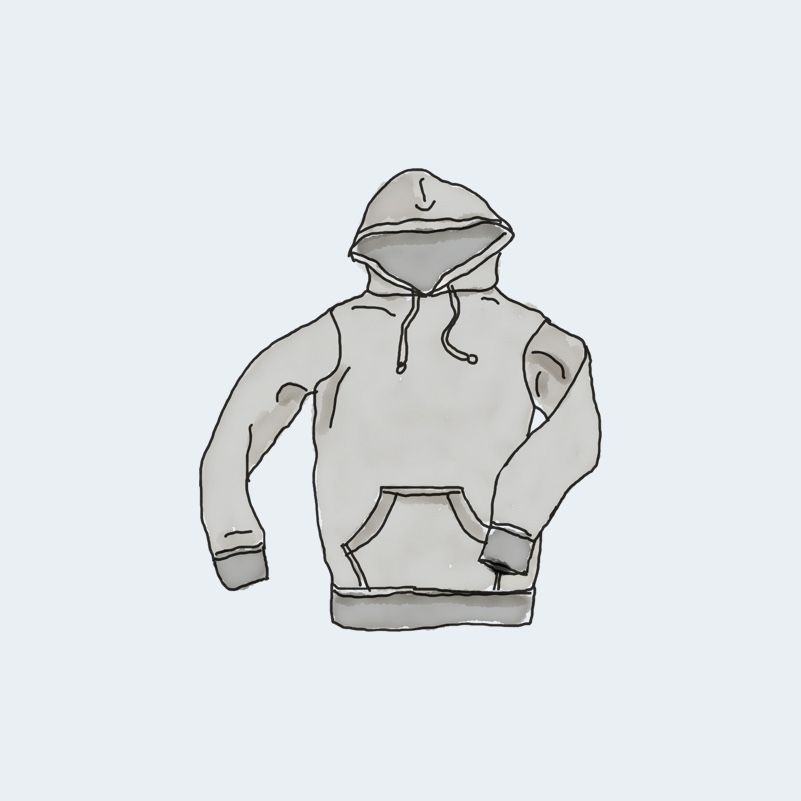 Hoodie with Pocket Sudadera con bolsillo